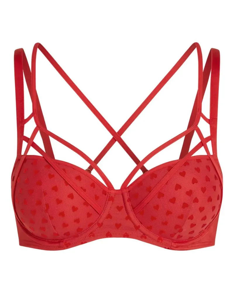 Marlies Dekkers BH mit Herz-Print - Rot Rot