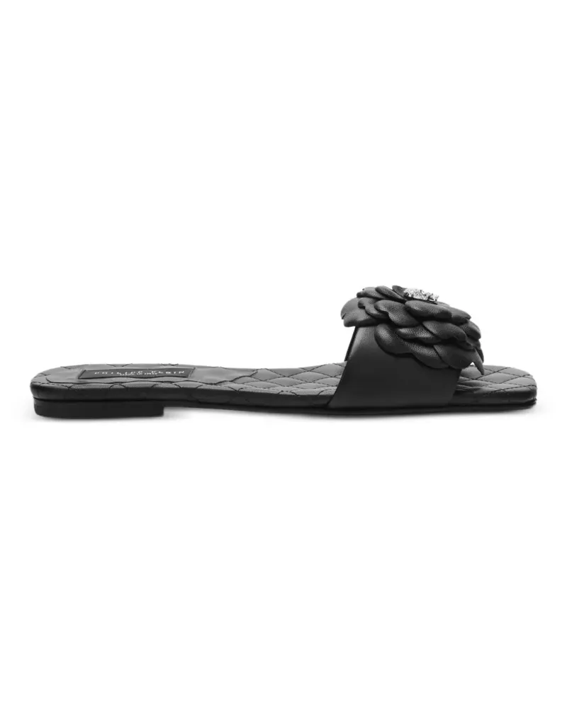 Philipp Plein Flower Sandalen - Schwarz Schwarz