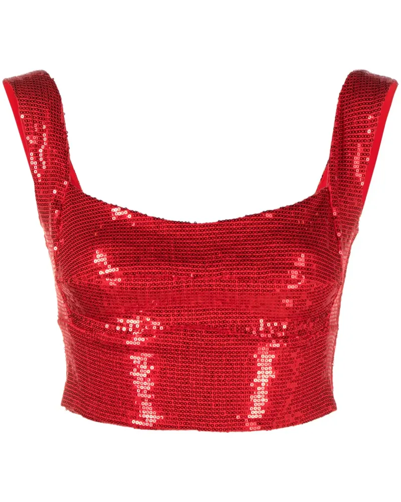 ATU Body Couture Cropped-Top mit Pailletten - Rot Rot