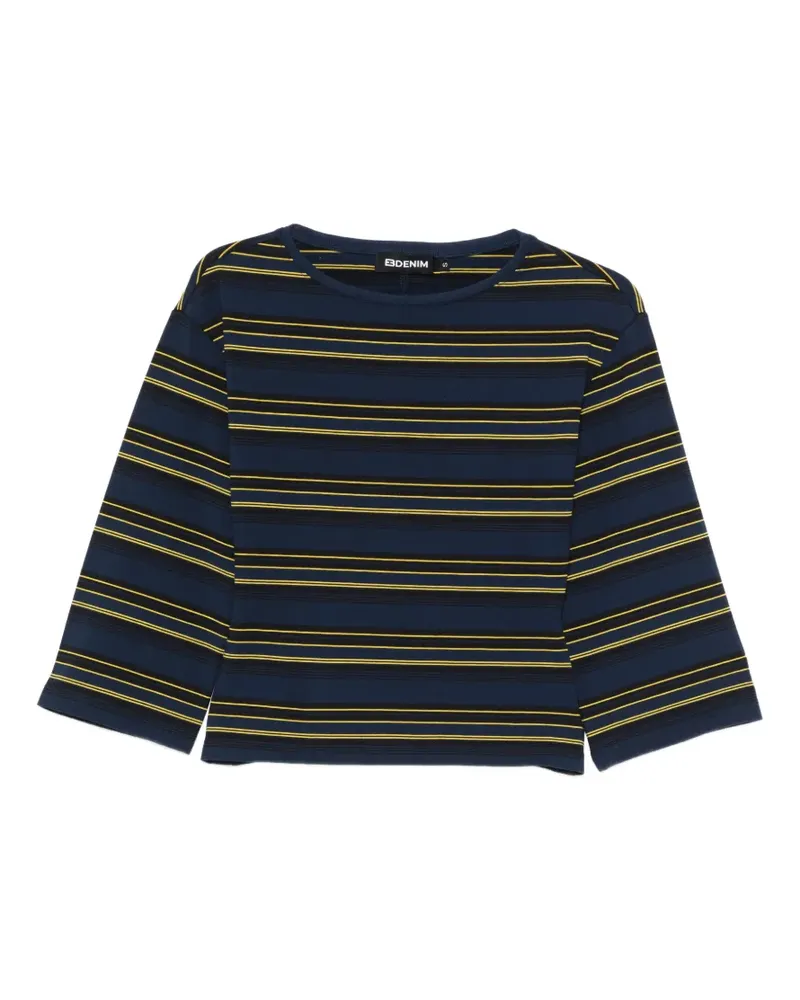 EB Denim Douglas Oberteil mit marineblauem Moosstreifen Blau