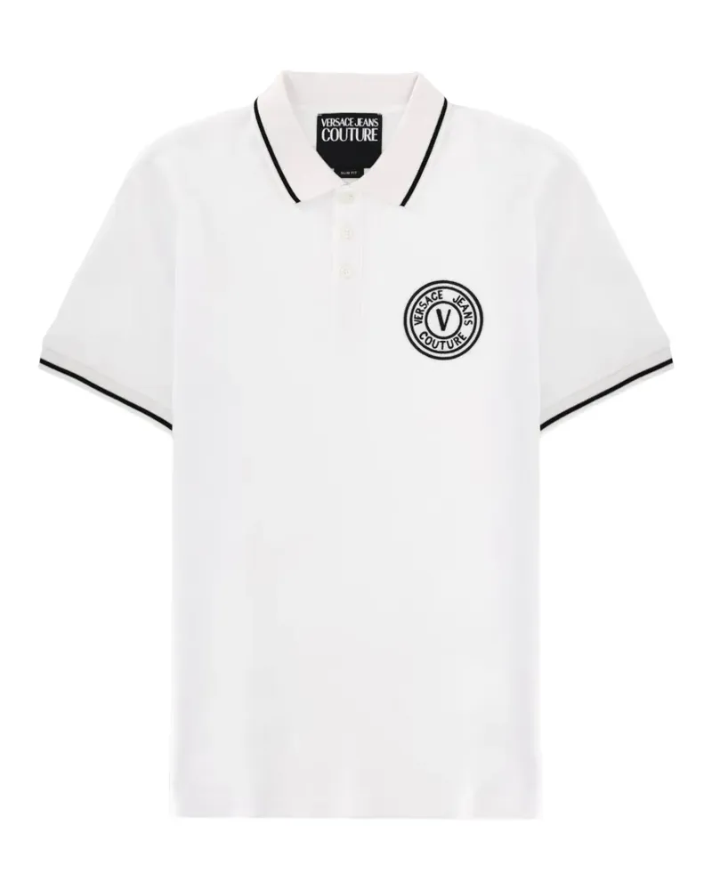 Versace Jeans logo appliqué polo shirt - Weiß Weiß