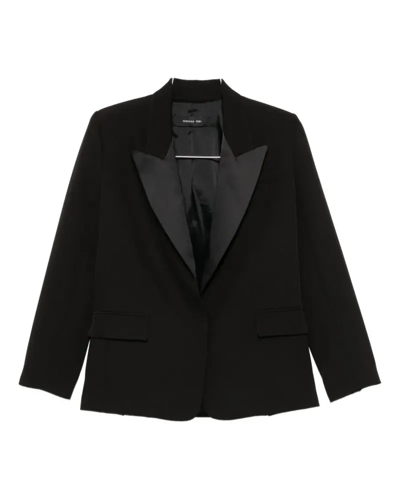 Federica Tosi peak-lapel blazer - Schwarz Schwarz