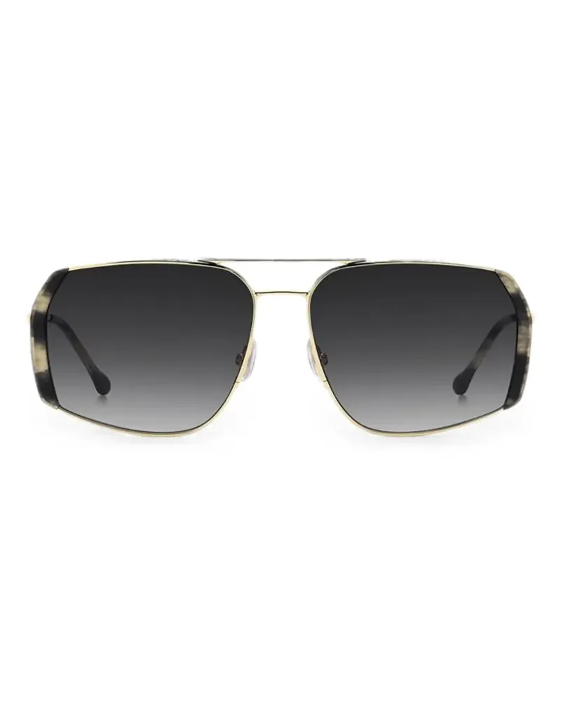 Isabel Marant Willo geometric-frame sunglasses - Gold Gold