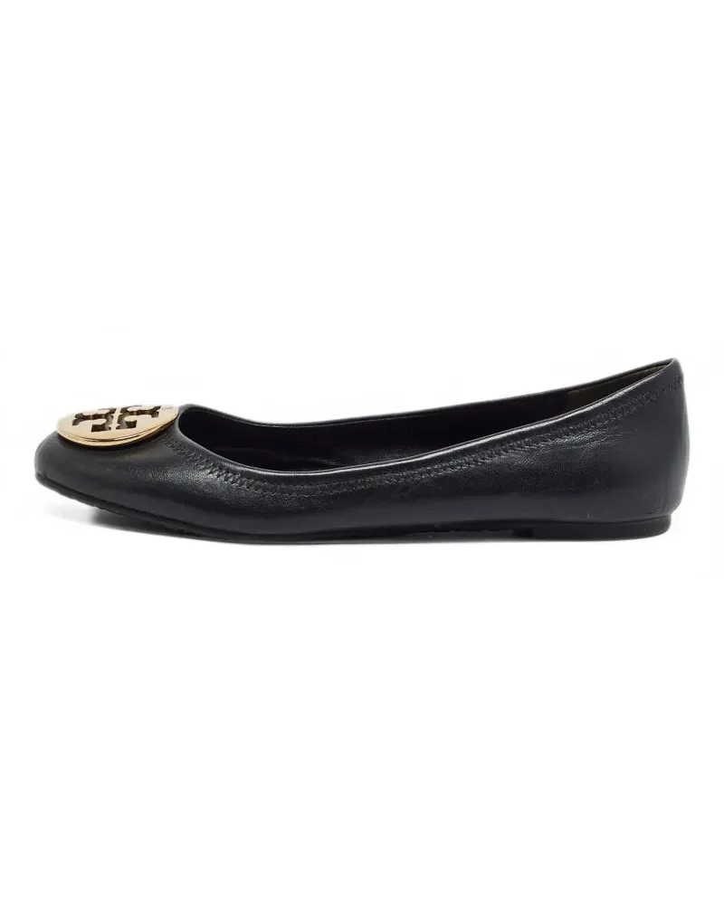 Tory Burch Louisa Ballerinas mit TT - Schwarz Schwarz