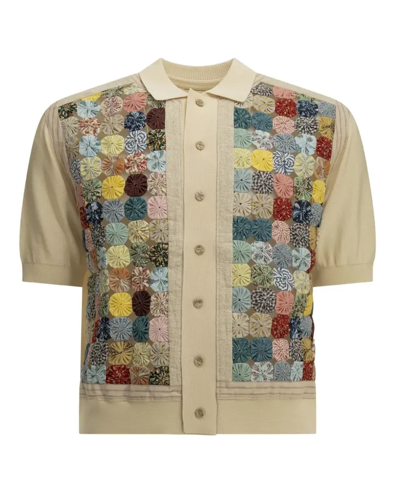 KAPITAL x Yo-Yo patchwork shirt - Nude Nude