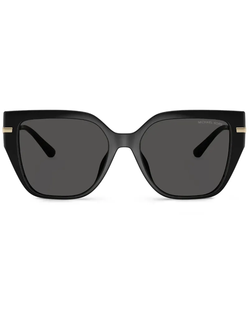 Michael Kors Sonnenbrille mit eckigem Gestell - Schwarz Schwarz