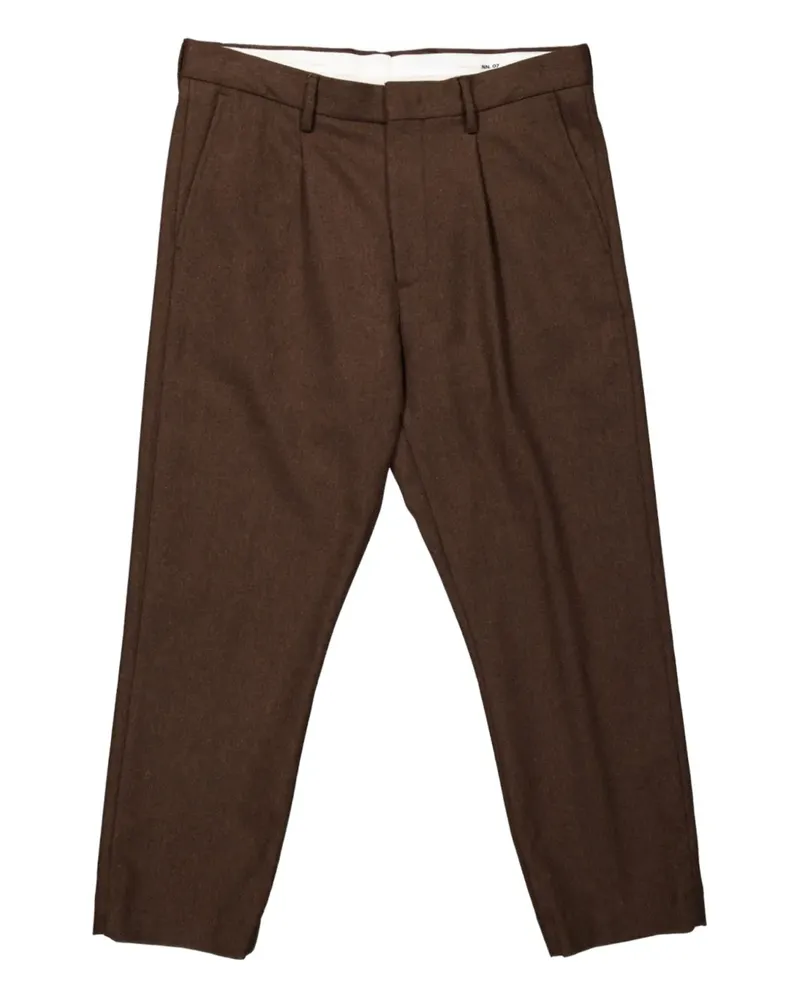NN 07 Plissierte Hose - Braun Braun