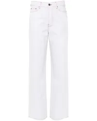 Amiri Jeans mit weitem Bein Weiß