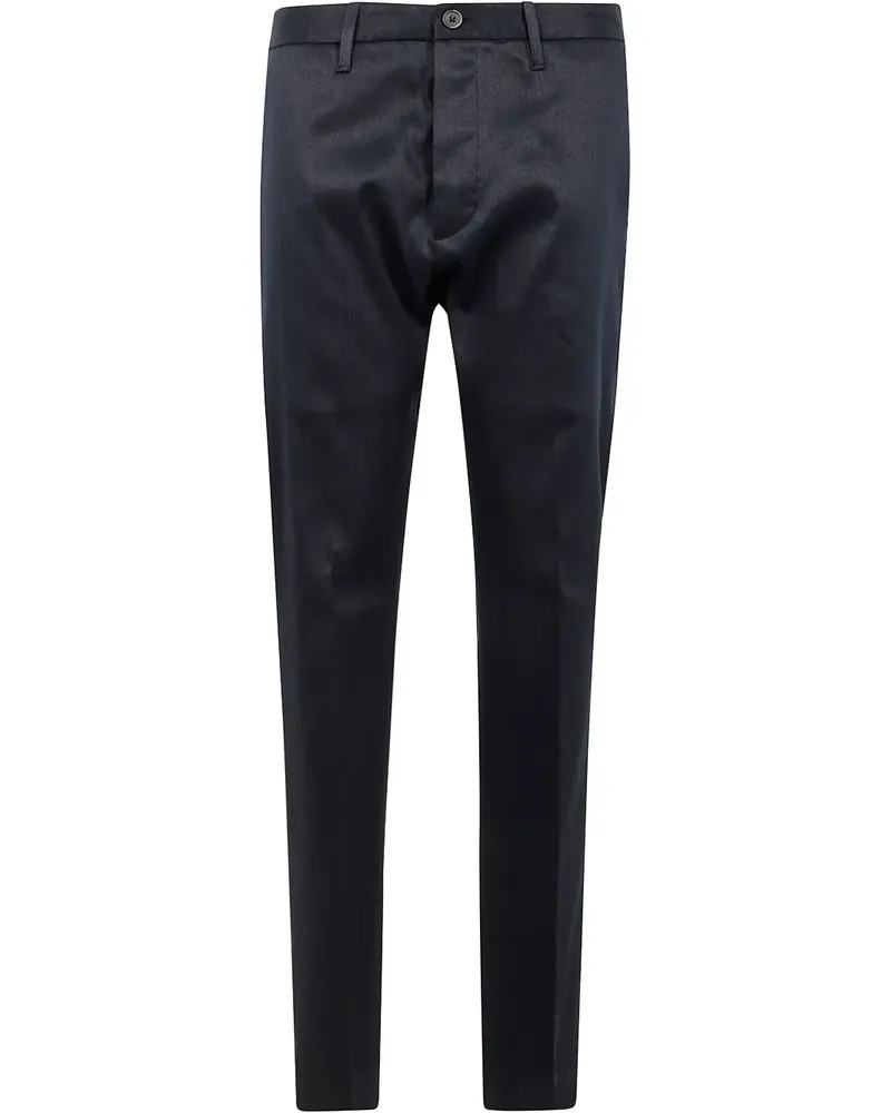 nine:inthe:morning Hose mit Logo-Patch - Blau Blau