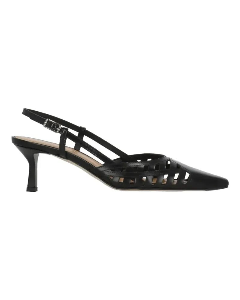 Julie Dee cut-out slingback pumps - Schwarz Schwarz