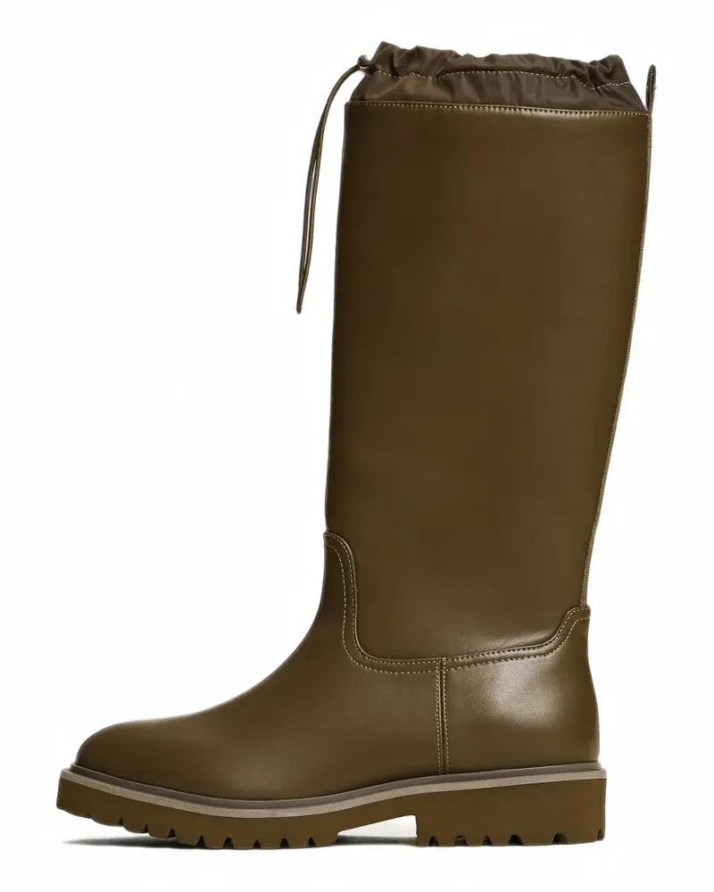 Twin-Set Wellington boots with drawstring - Grün Grün