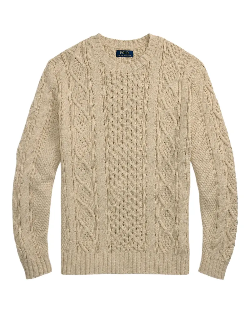 Ralph Lauren Pullover mit Zopfmuster - Nude Nude
