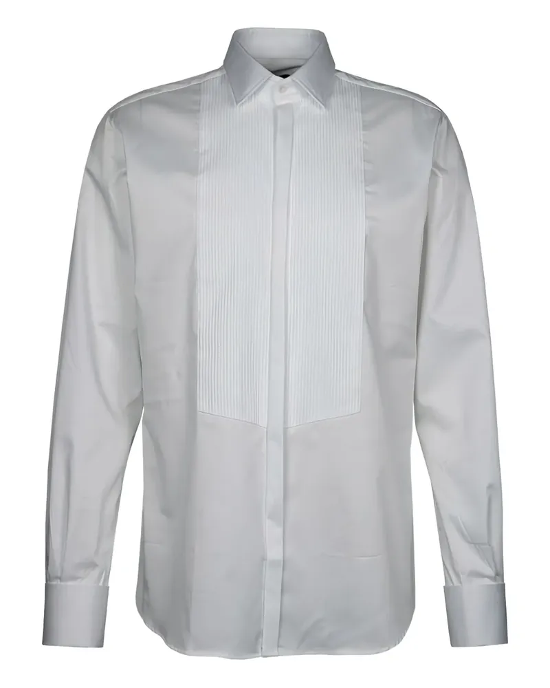 Karl Lagerfeld Hemd mit Falten - Weiß Weiß