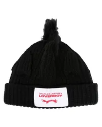 Charles Jeffrey Loverboy Beanie mit Einhorn Schwarz