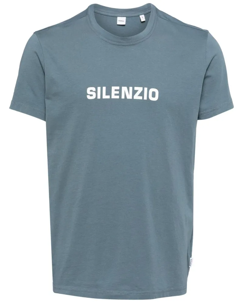 ASPESI Silenzio T-Shirt - Blau Blau