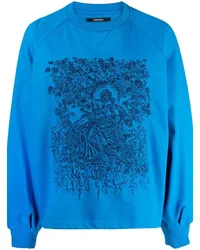 SONGZIO Sweatshirt mit Stickerei Blau