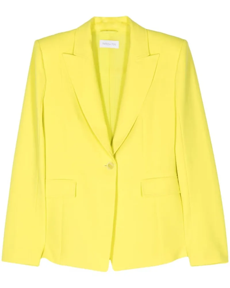 Patrizia Pepe Einreihiges Sakko - Gelb Gelb