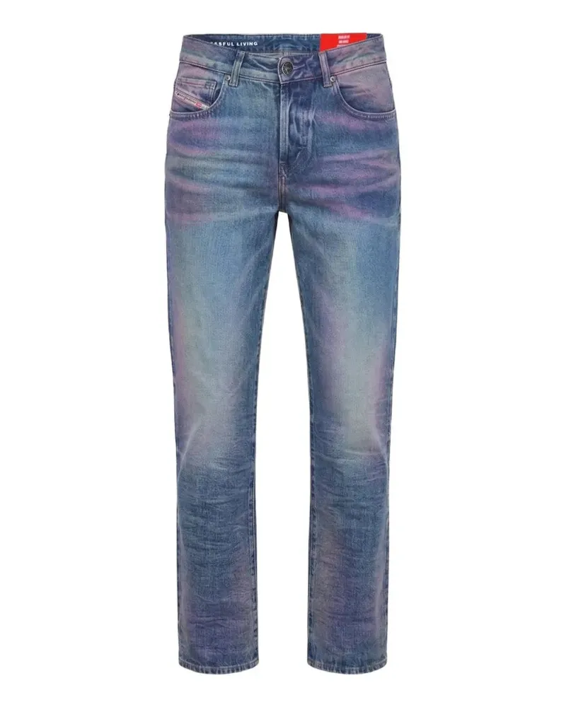 Diesel Ausgeblichene D-Lie-Fsj3 Jeans - Blau Blau