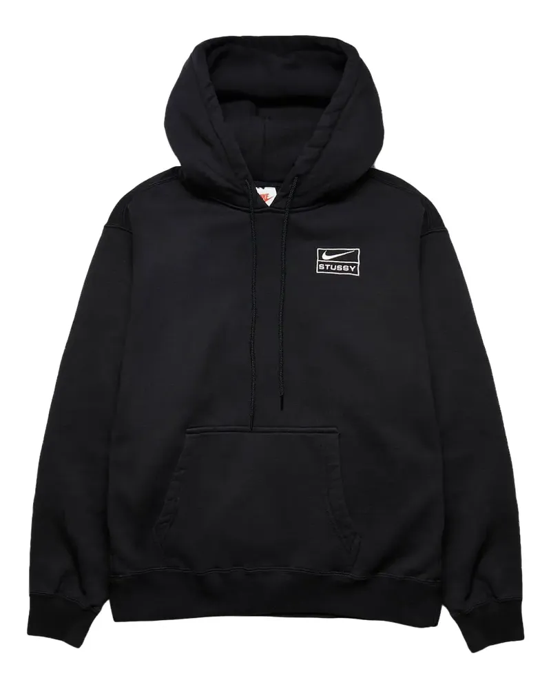 Nike x Stussy gewaschener "Black" Hoodie - Schwarz Schwarz