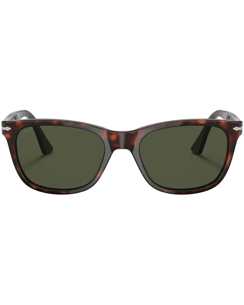 Persol Sonnenbrille mit breitem Gestell - Grün Grün