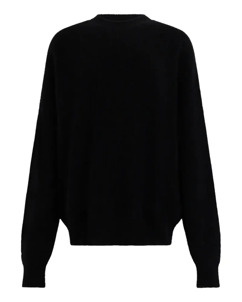 Uma Wang Gerippter Pullover - Schwarz Schwarz
