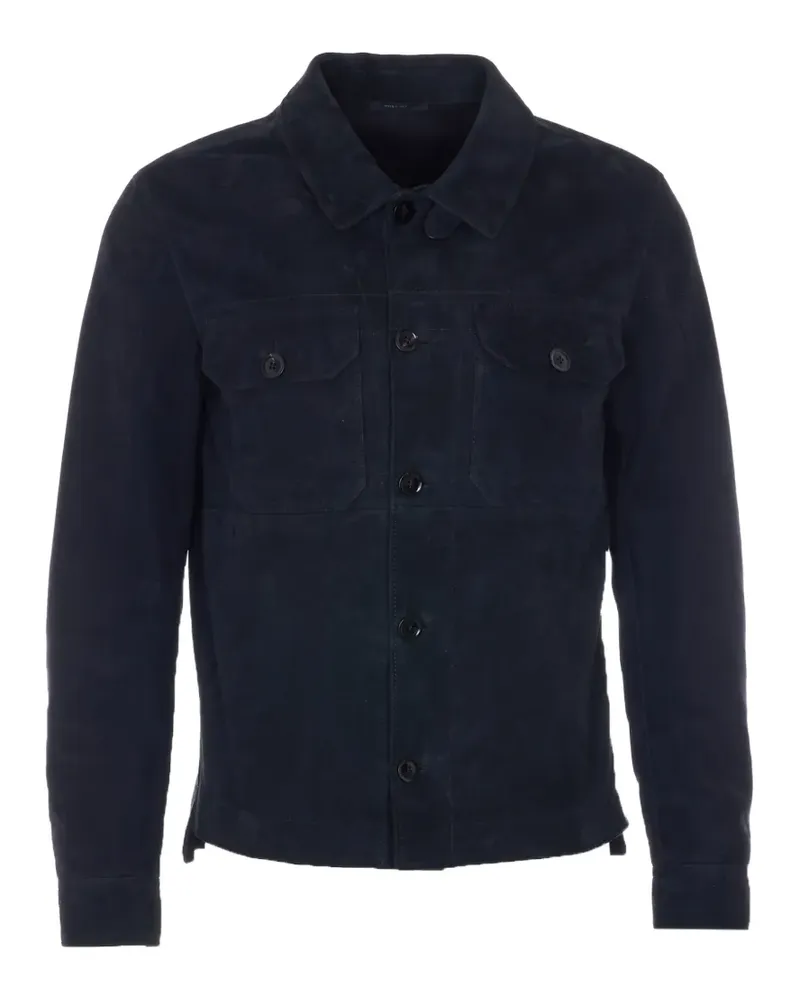 Tom Ford suede button-up jacket - Blau Blau