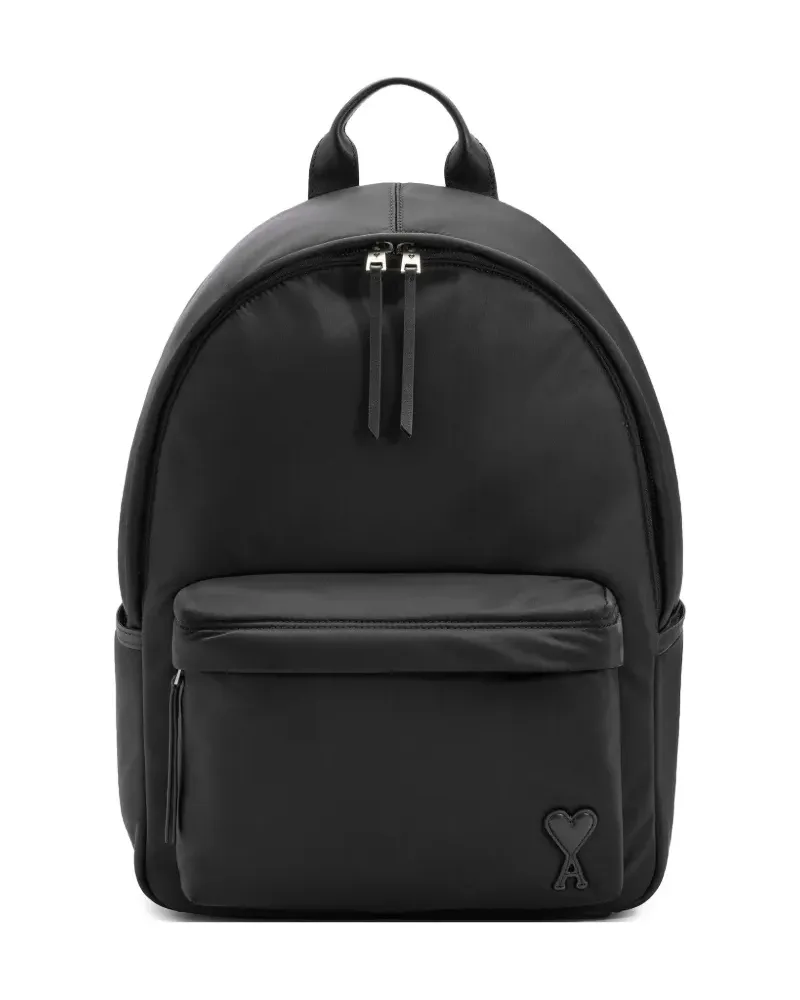 AMI Paris Rucksack mit Logo - Schwarz Schwarz