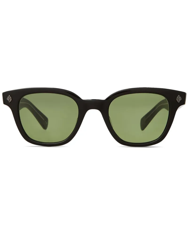 Garrett Leight Sonnenbrille mit geometrischem Gestell - Schwarz Schwarz