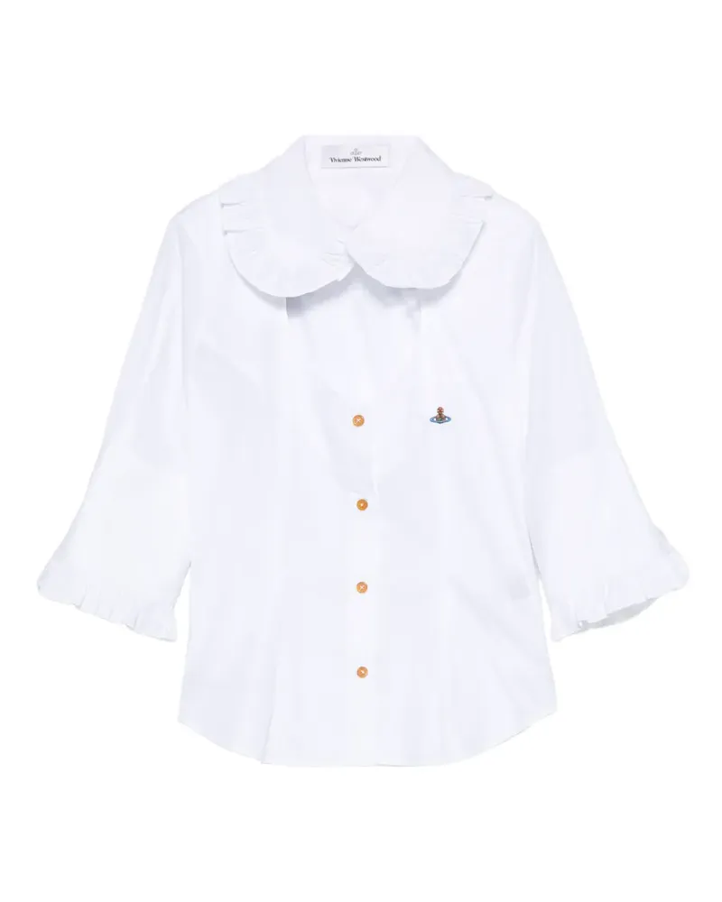 Vivienne Westwood Toulouse Frill Hemd mit Cut-Out - Weiß Weiß