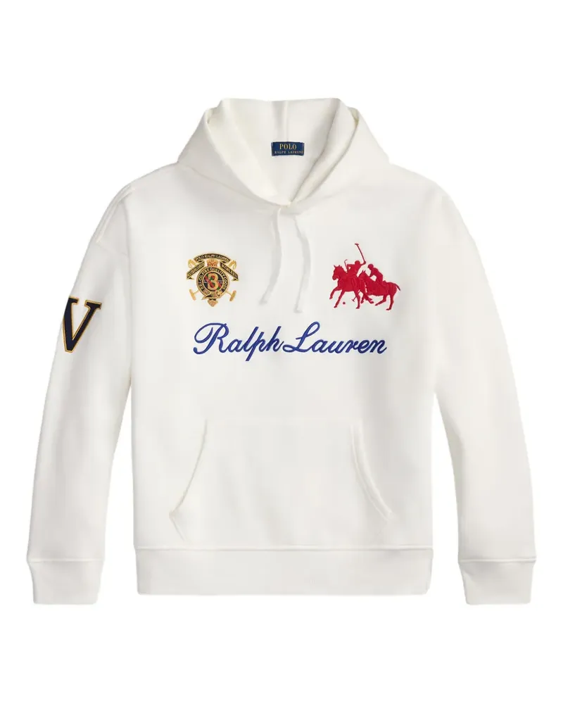 Ralph Lauren logo-embroidered hoodie - Weiß Weiß