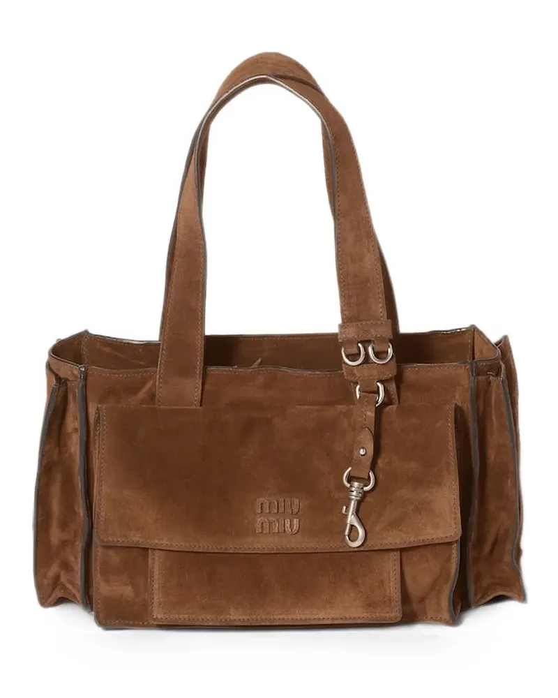 Miu Miu Utilitaire Schultertasche - Braun Braun