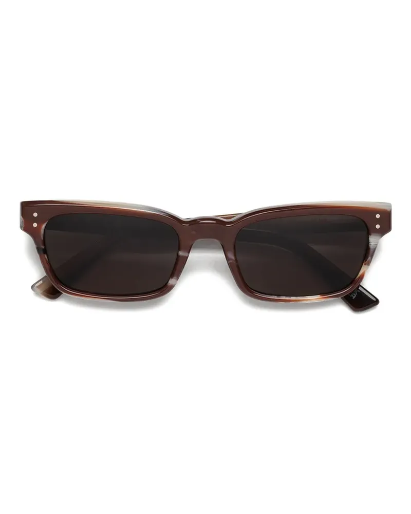 Marni Floosa Sonnenbrille mit eckigem Gestell - Braun Braun