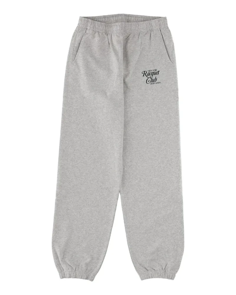 SPORTY & RICH graphic trousers - Grau Grau