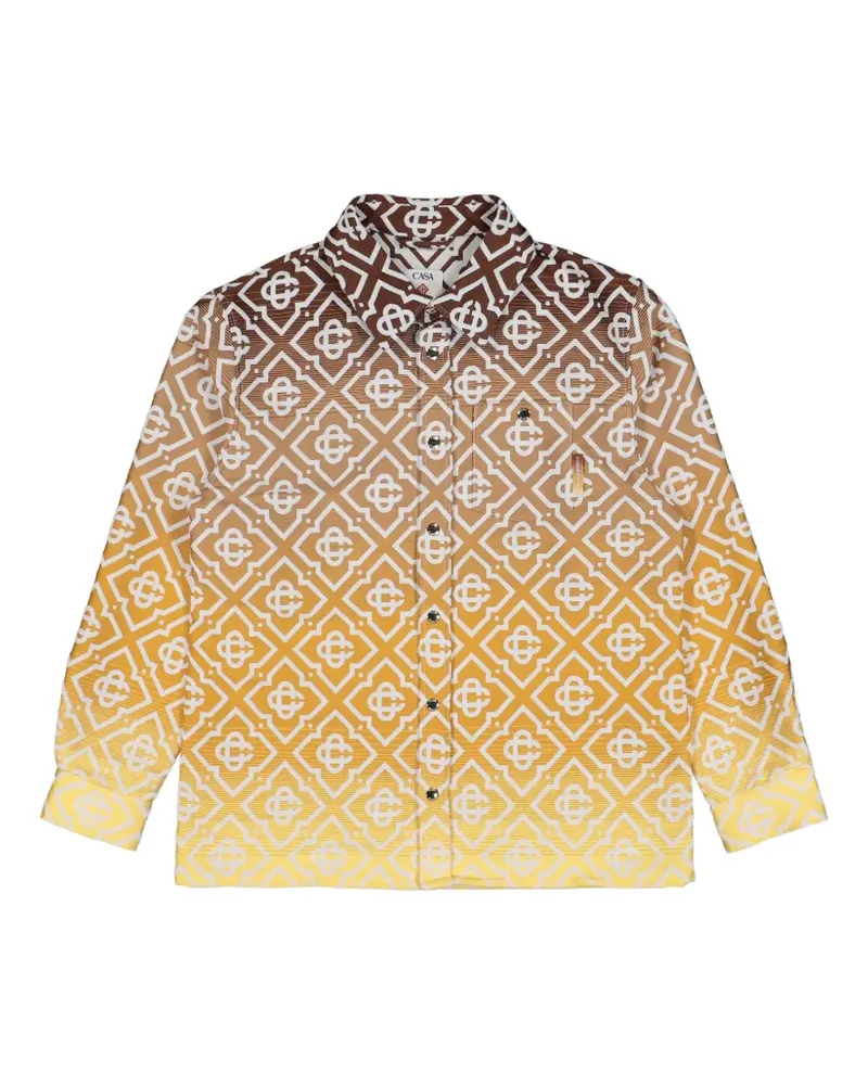 Casablanca Paris monogram bouclé jacket - Braun Braun