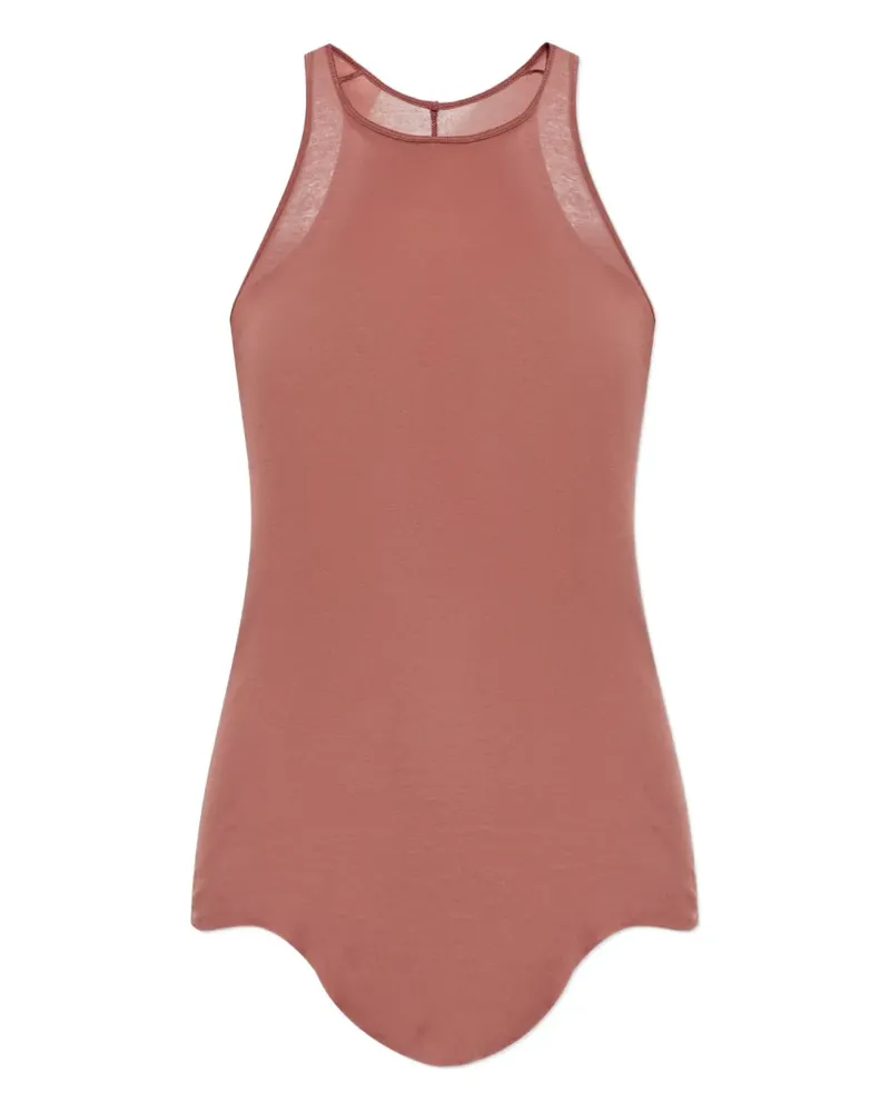 Rick Owens Racerback-Weste mit abgerundetem Saum - Rot Rot