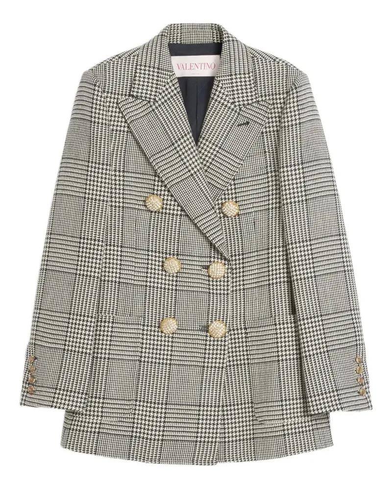 Valentino Garavani Blazer mit Muster - Schwarz Schwarz