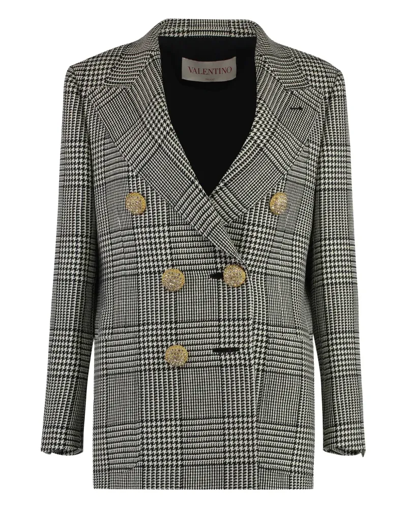 Valentino Garavani Blazer mit Muster - Schwarz Schwarz