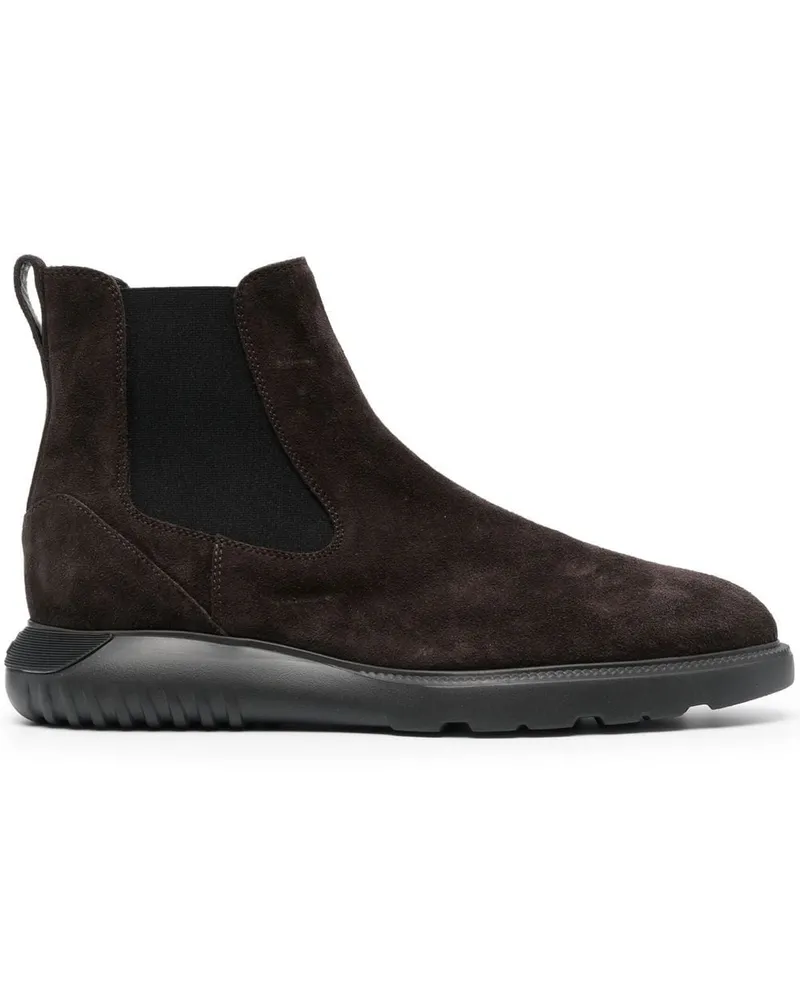 Hogan Klassische Chelsea-Boots Braun