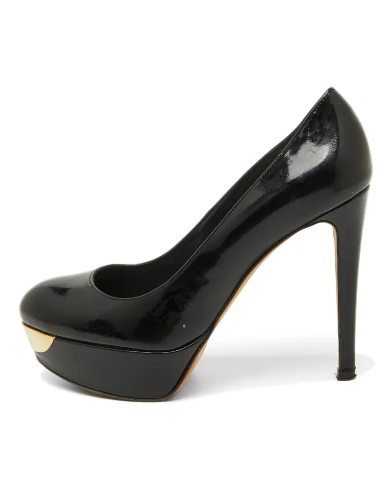 Stuart Weitzman patent platform pumps - Schwarz Schwarz