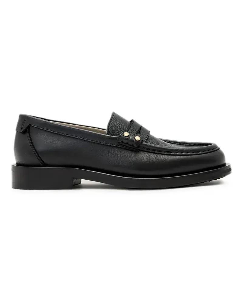 AllSaints Bloom Penny-Loafer mit Nieten - Schwarz Schwarz