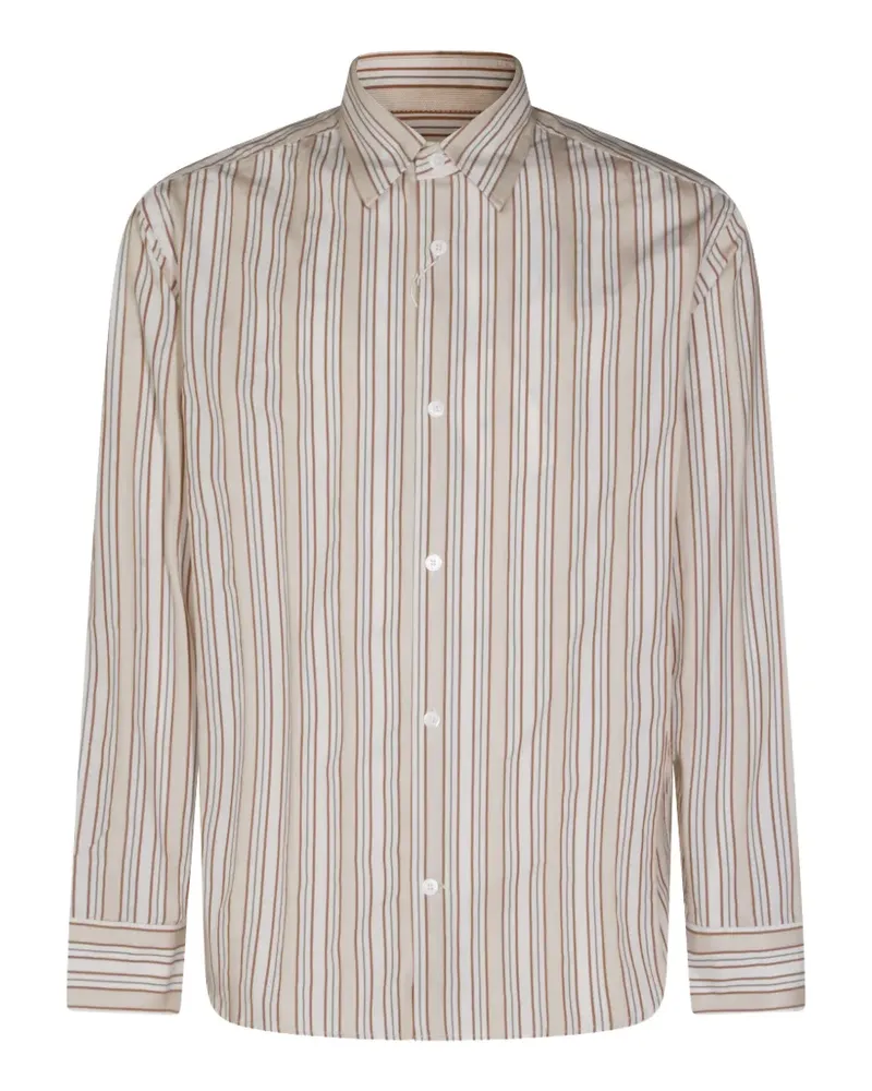 NN 07 vertical-stripe shirt - Nude Nude