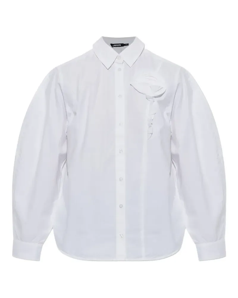 ROTATE Birger Christensen Oversized-Hemd - Weiß Weiß