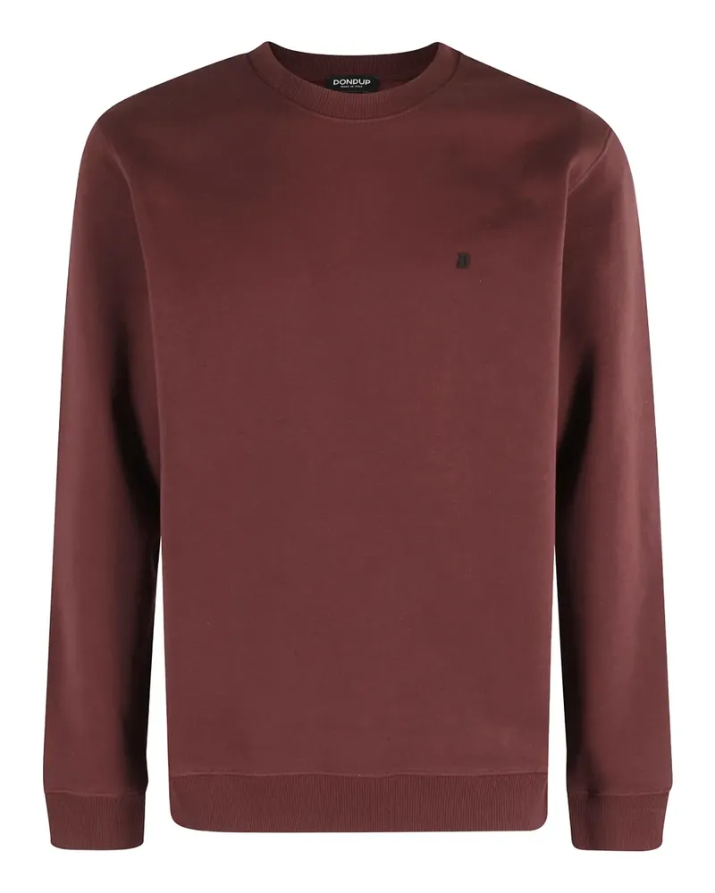 Dondup Sweatshirt mit Logo-Stickerei - Rot Rot