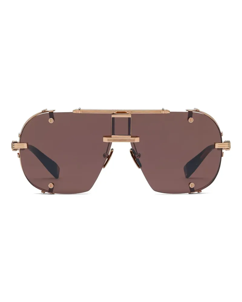 Balmain Colonel Sonnenbrille - Gold Gold