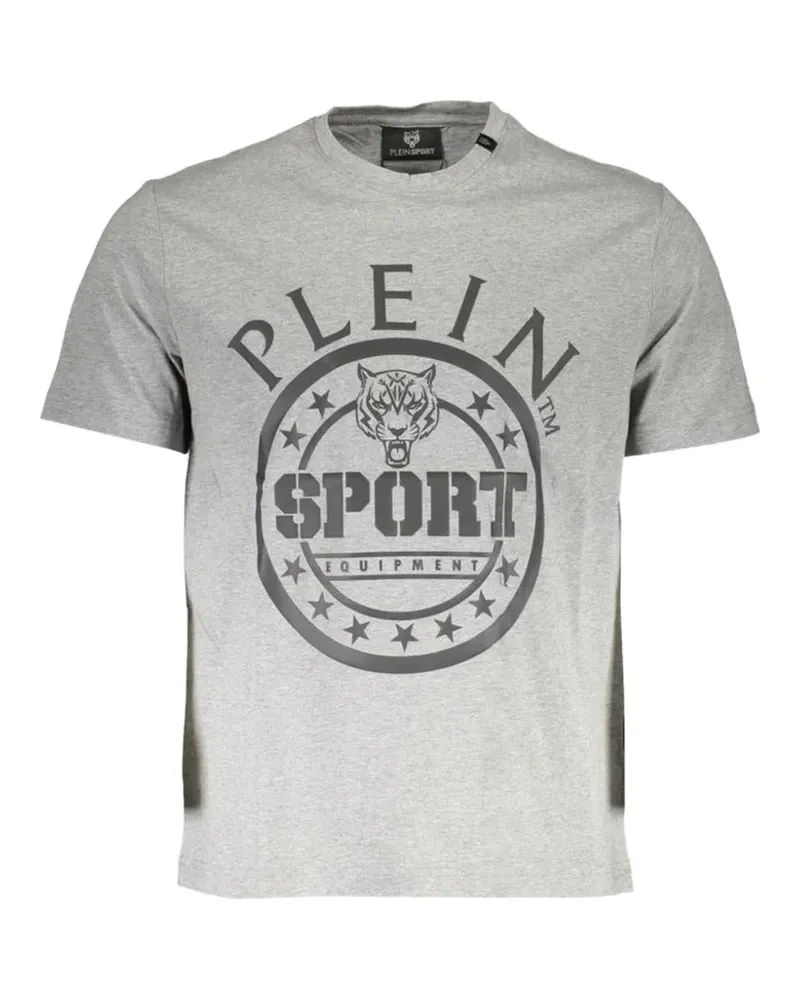 Philipp Plein logo-print tiger-graphic T-shirt - Grau Grau
