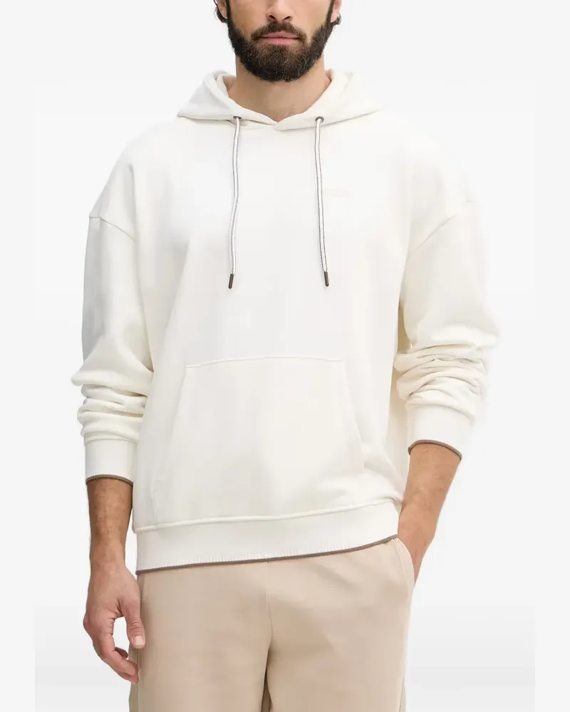 Guess Hoodie mit Logo-Stickerei - Nude Nude