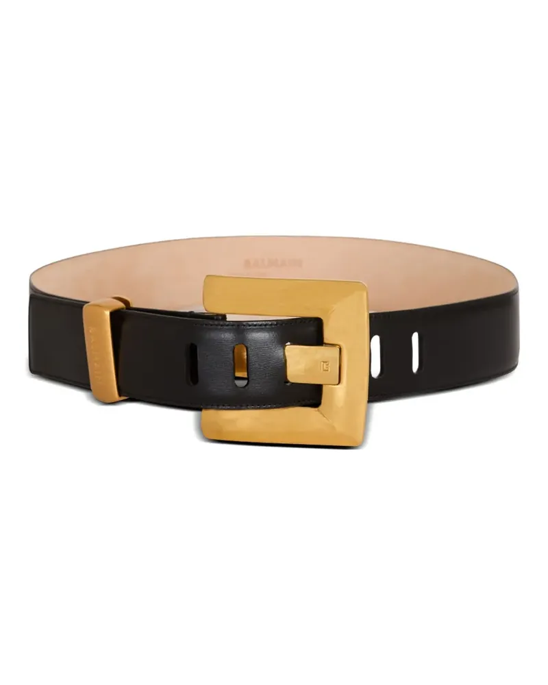 Balmain Anthem Gürtel - Schwarz Schwarz