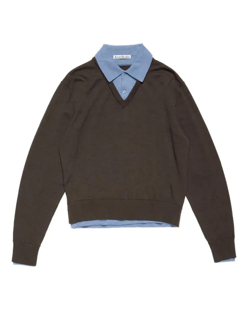 Acne Studios Pullover mit V-Ausschnitt - Braun Braun