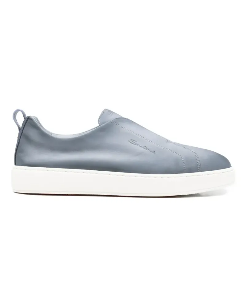 Santoni Sneakers mit Lasche - Blau Blau