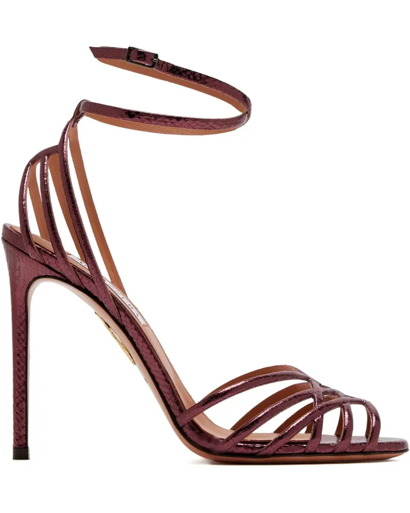 Aquazzura Sandalen mit Riemen 105mm - Rot Rot